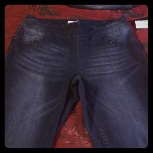 Peck & Peck girlfriend pull on spandex jeans